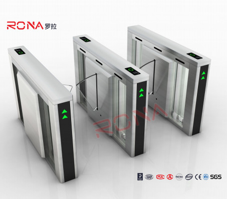 kupować Odciski palców Flap Barrier Turnstile pół wysokości Bezpieczeństwo 304 stali nierdzewnej online manufacture