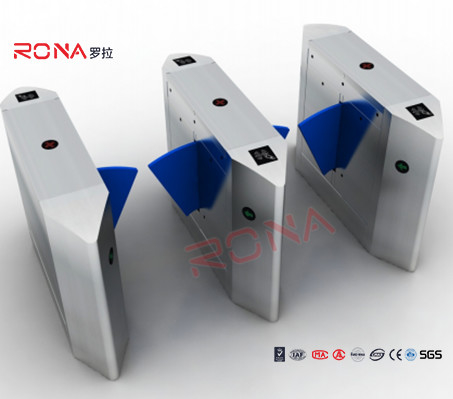 kupować Przejdź przez wykrywacz metalu Flap Barrier Gate Transparent Wing Flap Optical Turnstile online manufacture