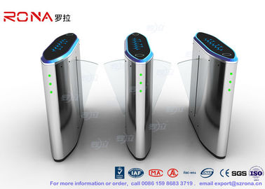 kupować IP54 Anti - Breakthrough Flap Turnstile Speed Automatic Gates Barcode System With Bule Light online manufacture