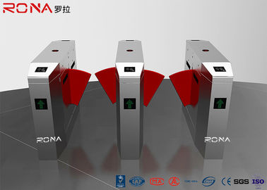 Bi-Directional Flap Barrier Gate Turnstile Two Lane Barcode Scanner Trwały