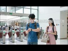 Automatyczna bramka zabezpieczająca z klapką, kołowrotek o wysokości talii z systemem biletowym