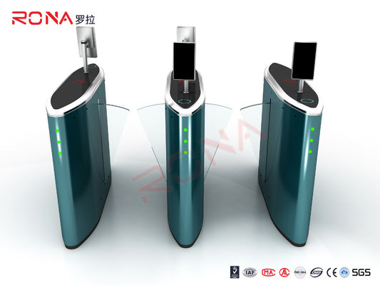 Automatyczna brama barierowa dla pieszych w kolorze niebieskim z silnikiem bezszczotkowym DC24V