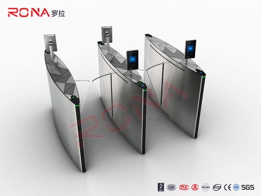Kontrola dostępu RFID High Speed ​​​​Flap Barrier Gate z akrylowym wahaczem