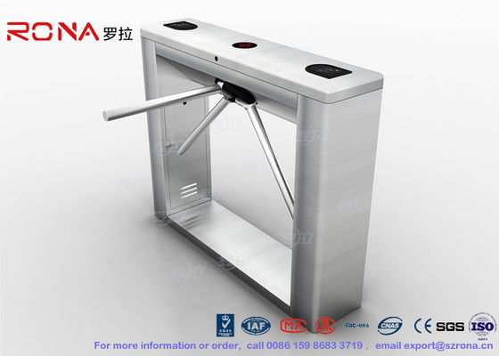 Biometric Stainless Steel Turnstile Tripod With RFID Access Control System