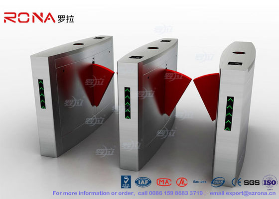 3 Lanes Flap Barrier Gate Flap Automatyczny Swing Barrier Gate Card Collector Biometric Access Control