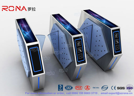 Access Control Automatic Flap Barrier Gate Walk Through Optical Turnstile