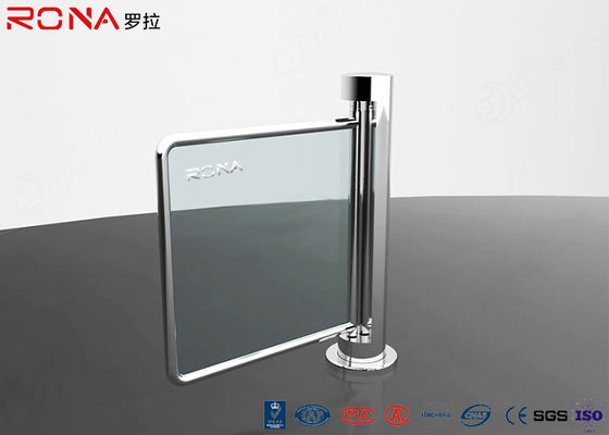 Supermarket Entry Swing Gate Turnstile Podwójny mechaniczny metalowy okrągły słup pojedynczy biegun