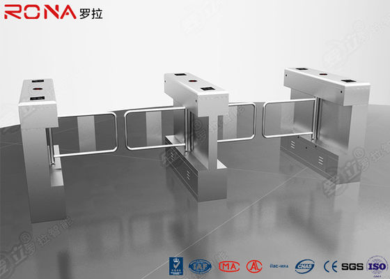 Fizycznie zakwestionowana brama Optical Flap Barrier Turnstile poprzez przesuwanie karty RFID