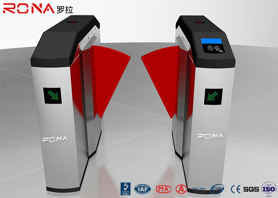 Red Soft Flap Barrier Gate Kontrola dostępu Turnstile Single / Bi - Directional
