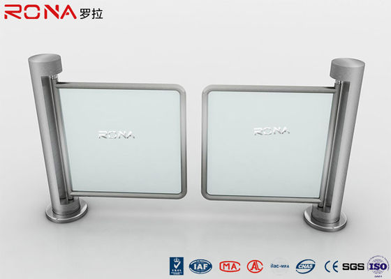 Access Control Swing Gate Turnstile Podwójny mechaniczny metalowy okrągły słup pojedynczy biegun